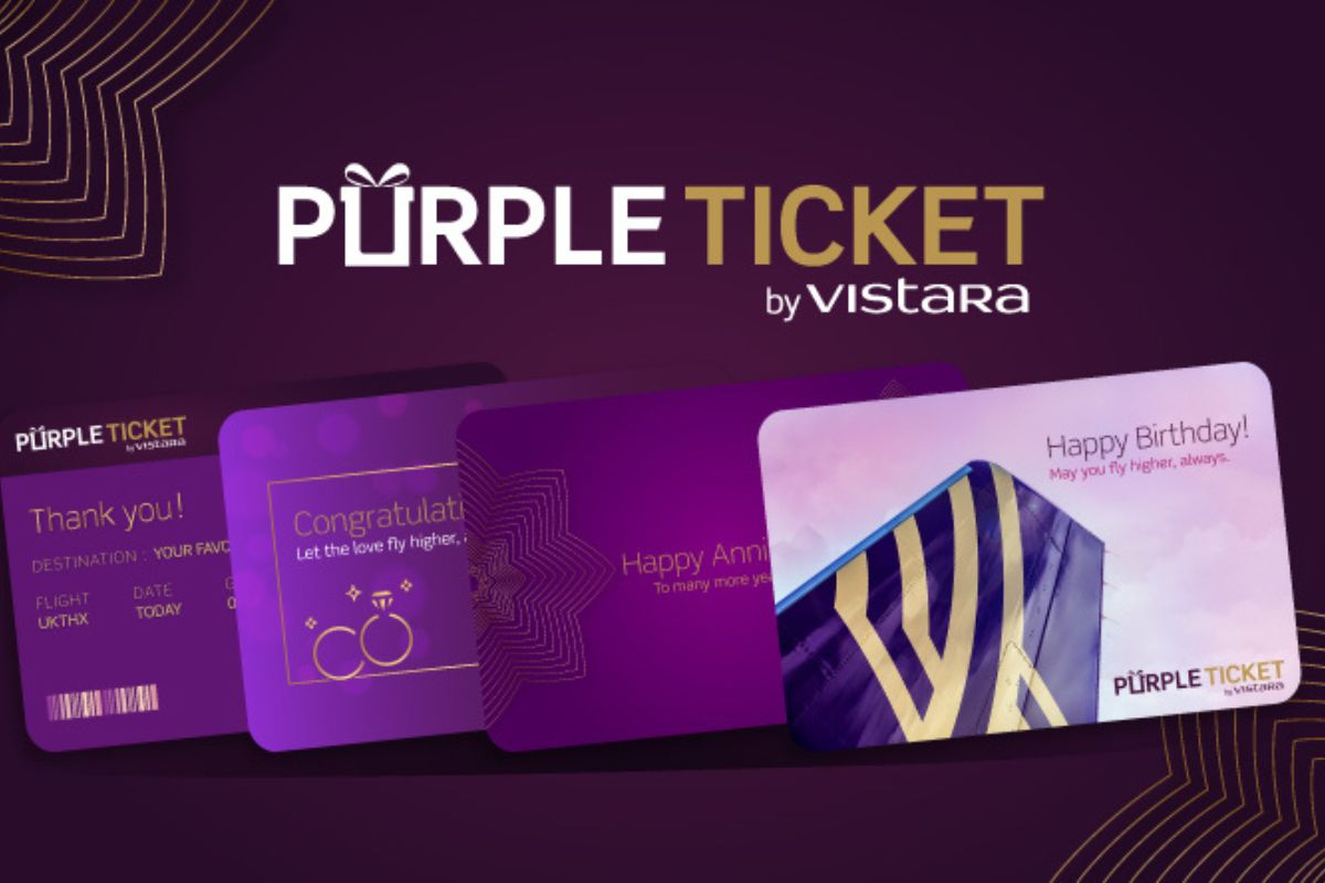 Vistara purple ticket gift card India explained