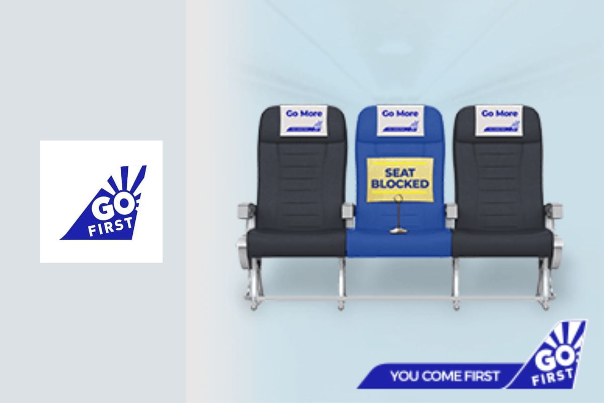 Go First: Go More Service Lets You Get the Middle Seat Vacant