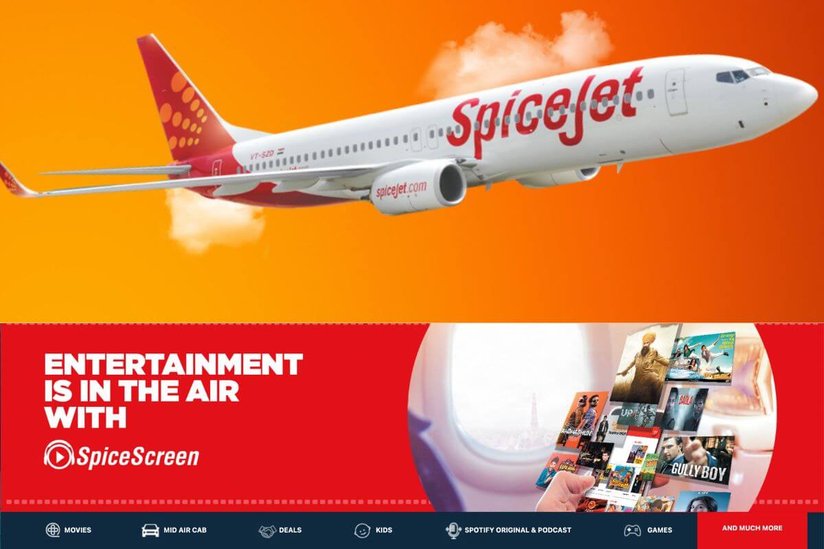 SpiceJet SpiceScreen: The Complimentary In-Flight Entertainment for Passengers
