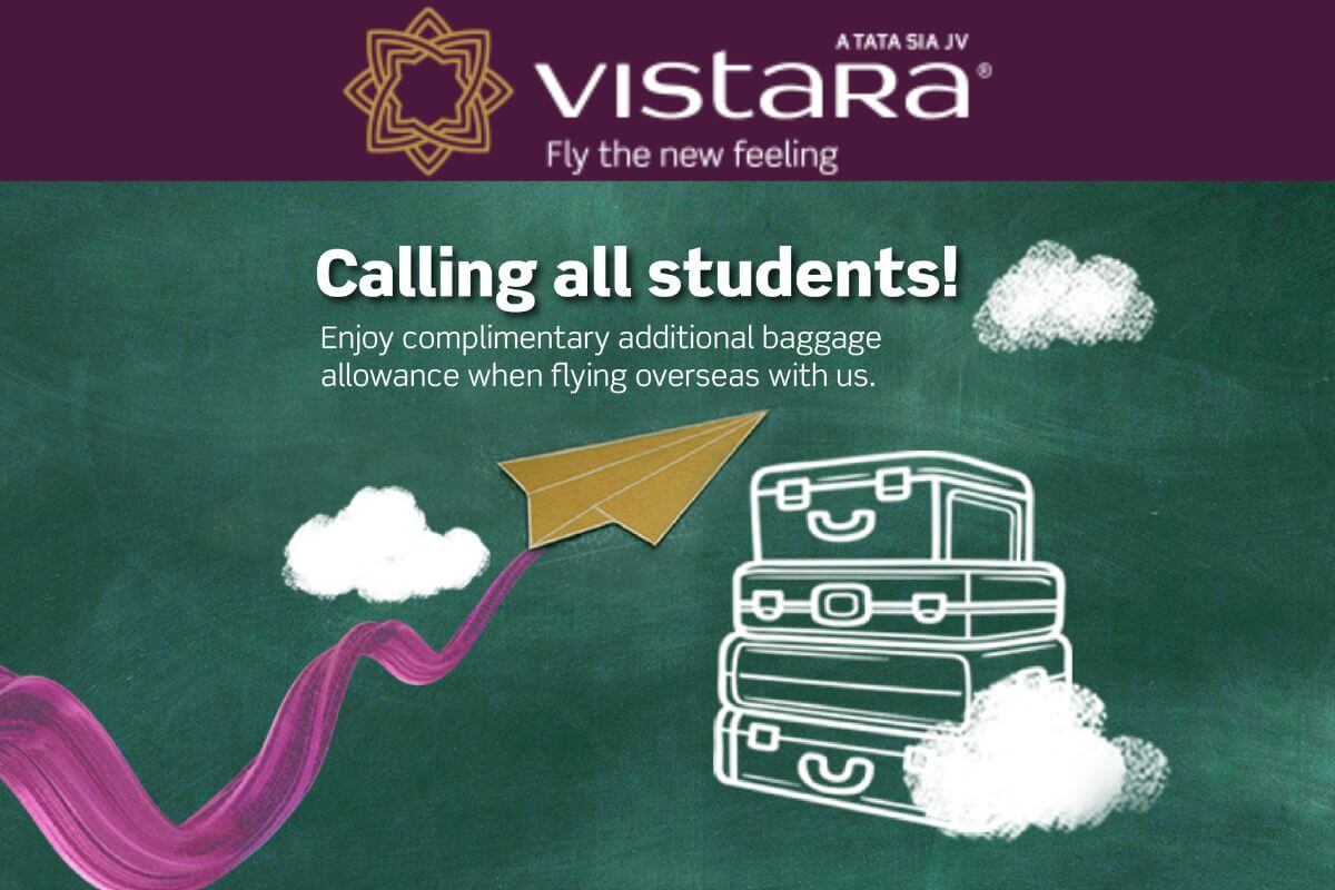 Vistara Student Discount 2024, Get Flat 10% OFF On Flight Ticket Booking